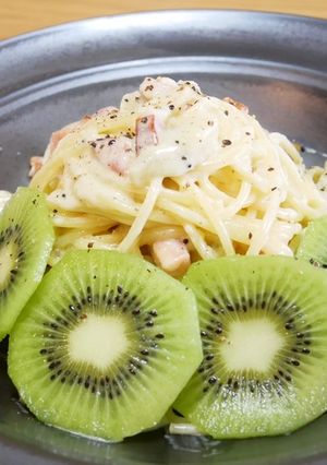 キウイクリームパスタ-レシピのメイン写真