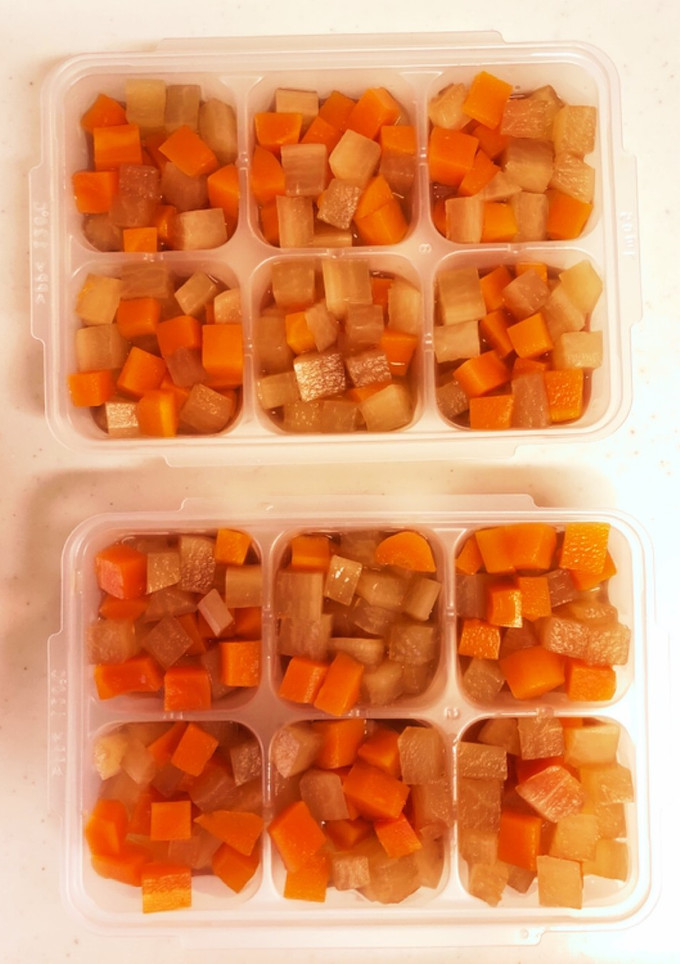 カミカミ期 大根と人参の煮物 冷凍保存-レシピのメイン写真
