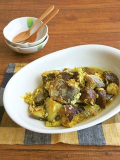 ごはんがすすむ☆なすとさば缶のカレー炒め-レシピのメイン写真