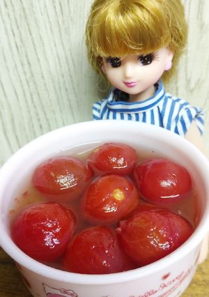 リカちゃん♡ミニトマトの梅肉蜂蜜甘酢漬け-レシピのメイン写真