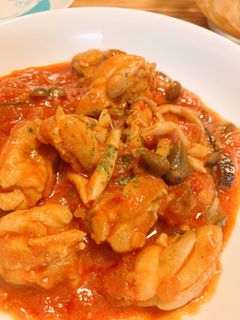 めんつゆで簡単!鶏もものトマト煮込み-レシピのメイン写真