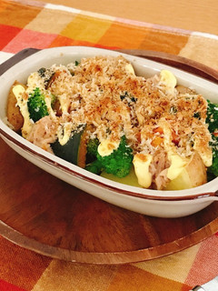温野菜のごまパン粉焼き-レシピのメイン写真