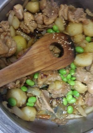 新ジャガ鶏肉ズッキーニ野菜皮のこっくり煮-レシピのメイン写真