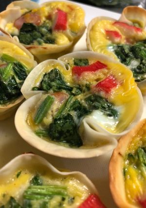 お弁当に♡餃子の皮キッシュ-レシピのメイン写真