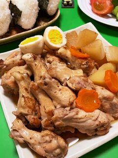 手羽元の煮付け-レシピのメイン写真