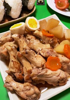 手羽元の煮付け-レシピのメイン写真