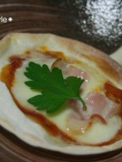 餃子の皮でパリパリピザ。-レシピのメイン写真