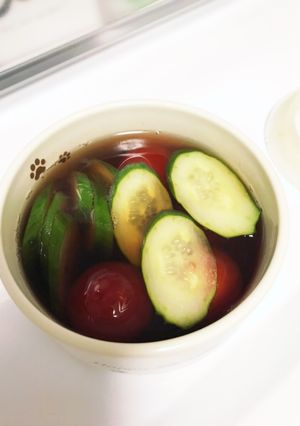 夏の野菜にピクルス液♬-レシピのメイン写真