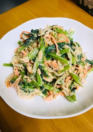 三色野菜のマヨ醤油あえ-レシピのメイン写真