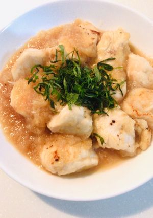 鶏むね肉もしっとり　簡単梅おろし煮-レシピのメイン写真