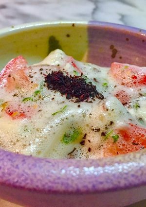 No2575長芋泡ソーストマトサラダ-レシピのメイン写真
