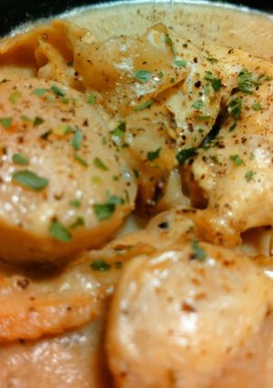 ホタテ貝の豆乳クリーム煮-レシピのメイン写真