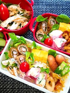 息子と娘のお弁当'20.6.24-レシピのメイン写真