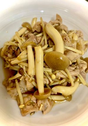 すき焼き風！豚キノコ炒め-レシピのメイン写真