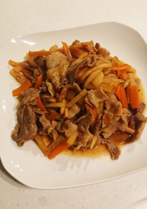 じゃがいもと豚肉の甘辛炒め-レシピのメイン写真