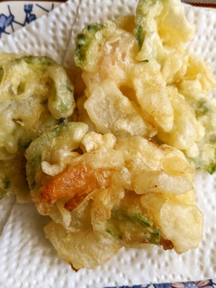 ゴーヤとエビのかき揚げ-レシピのメイン写真