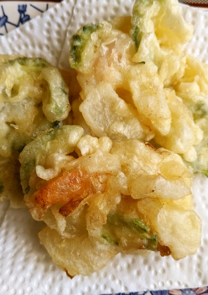 ゴーヤとエビのかき揚げ-レシピのメイン写真