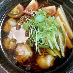 รูปของ 海老の白玉だんごのせ涼麺