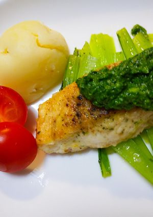 シイラのムニエル小松菜ソース-レシピのメイン写真