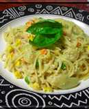 ﾟ･*かれいのクリームソースパスタﾟ･*