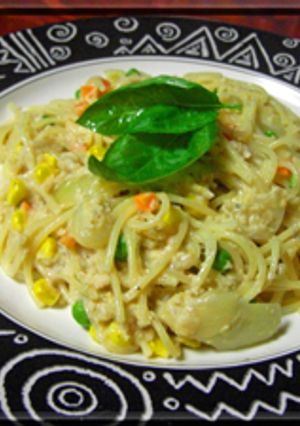 ﾟ･*かれいのクリームソースパスタﾟ･*-レシピのメイン写真