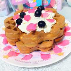簡単♪【プロテインでサクサクワッフル】-レシピのメイン写真