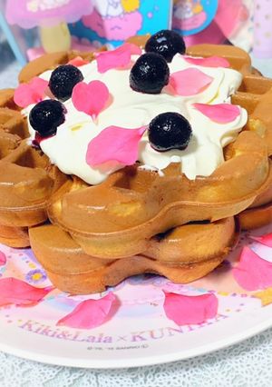 簡単♪【プロテインでサクサクワッフル】-レシピのメイン写真