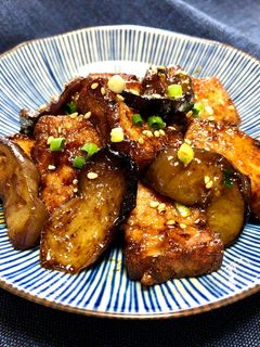 茄子と厚揚げのピリッと甘辛味噌炒め-レシピのメイン写真