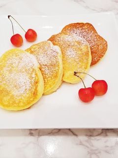 ふわふわ!幸せの♡米粉のパンケーキ-レシピのメイン写真