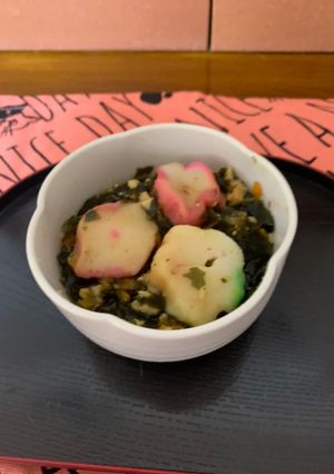 作り置き介護食♡花麩ワカメ高野豆腐の煮物-レシピのメイン写真