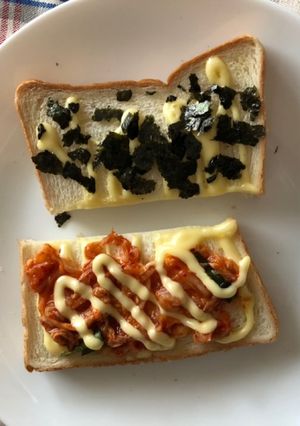 キムチとマヨのトースト-レシピのメイン写真