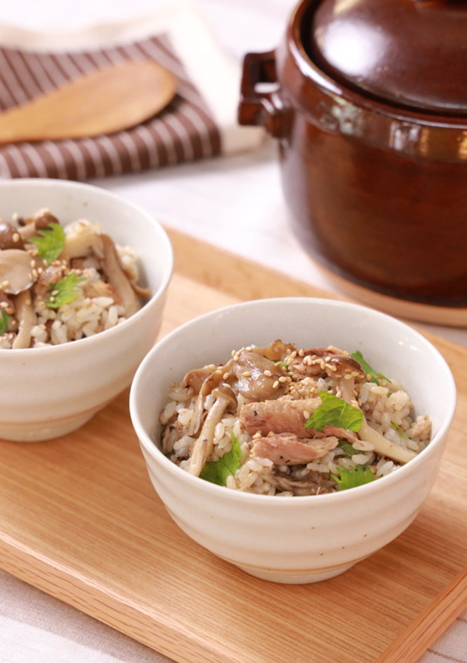 秋刀魚ときのこの香り混ぜご飯-レシピのメイン写真