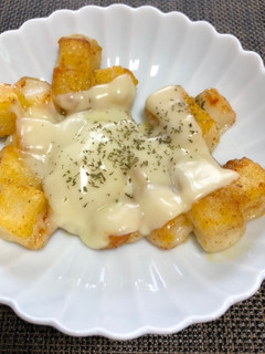 超簡単!餅とチーズだけでコロコロ餅ピザ風-レシピのメイン写真