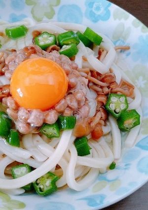 簡単！冷製ネバネバスタミナうどん-レシピのメイン写真