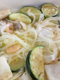 シーフードとズッキーニの焼きマリネ-レシピのメイン写真