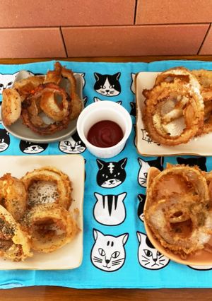 サクサク美味しいオニオンリング選べる味変-レシピのメイン写真