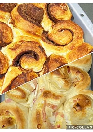 シナモンロールと惣菜パン、ジャムパンも-レシピのメイン写真