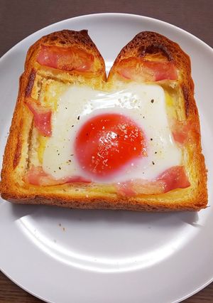 香ばしい目玉焼きトースト-レシピのメイン写真