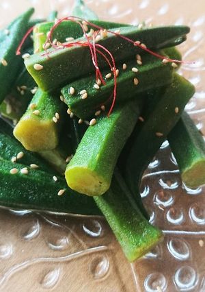 常備菜♪オクラの辛旨煮浸し★レンジで簡単-レシピのメイン写真