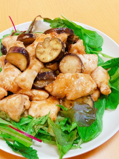 箸がすすむ!ナスと鶏胸肉の甘だれ炒め-レシピのメイン写真