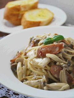 ♥~色々きのこのクリームパスタ~♥-レシピのメイン写真