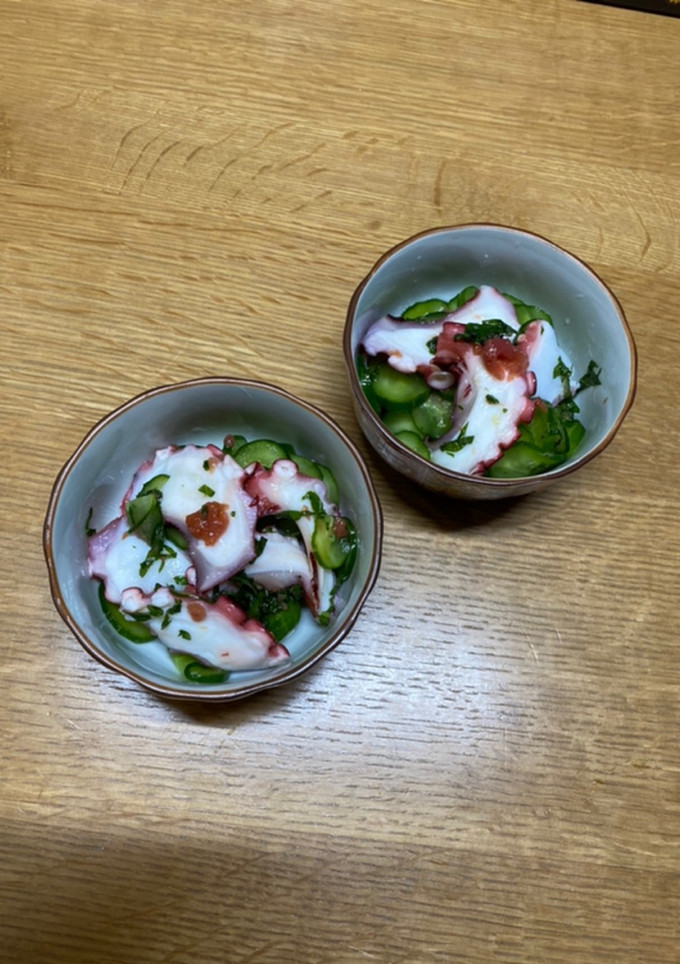 きゅうりとタコの爽やか酢の物-レシピのメイン写真