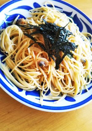 冷凍アサリのパスタ　バターしょうゆ味-レシピのメイン写真