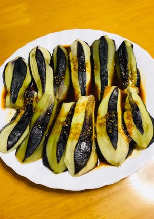 しましまナスのレンチン蒸し-レシピのメイン写真