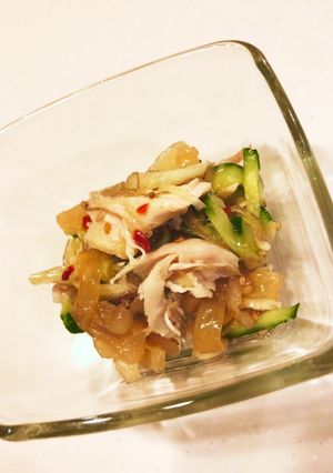 あっさり簡単中華クラゲとささみの和物-レシピのメイン写真