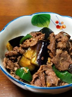 ナスとピーマンの牛肉にんにく炒め *☻*-レシピのメイン写真