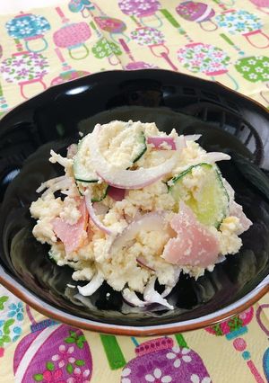 おからパウダーと豆腐のポテサラ風-レシピのメイン写真