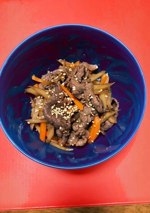 牛肉入りきんぴらゴボウ-レシピのメイン写真