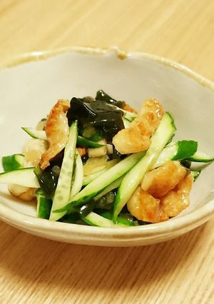 鶏皮ときゅうりの和え物-レシピのメイン写真