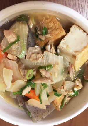 厚揚げとツナの煮物-レシピのメイン写真